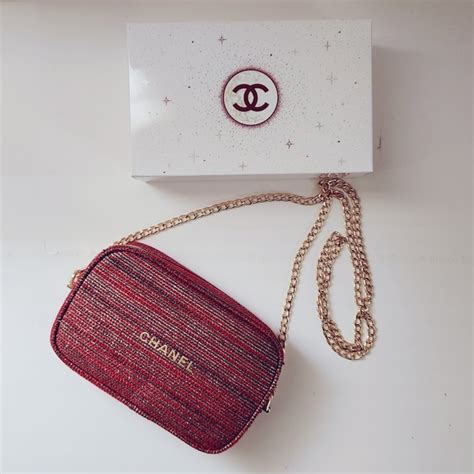 CHANEL Red Makeup Makeup Bags for sale 